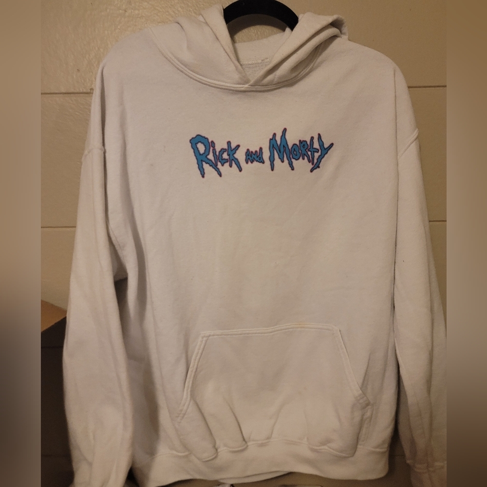 Rick and Morty Dirty White Hoodie